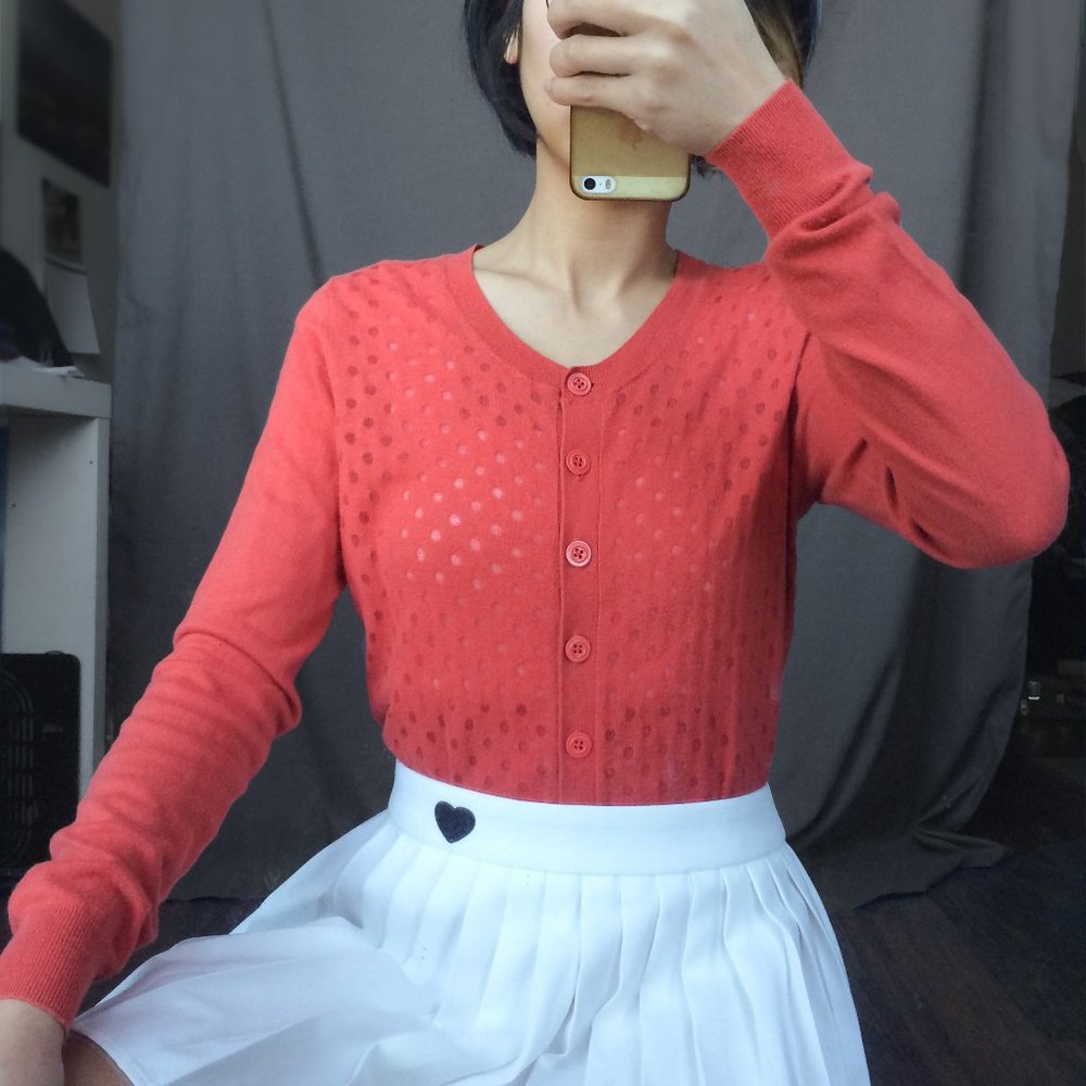 Banana Republic Coral Cardigan Size S